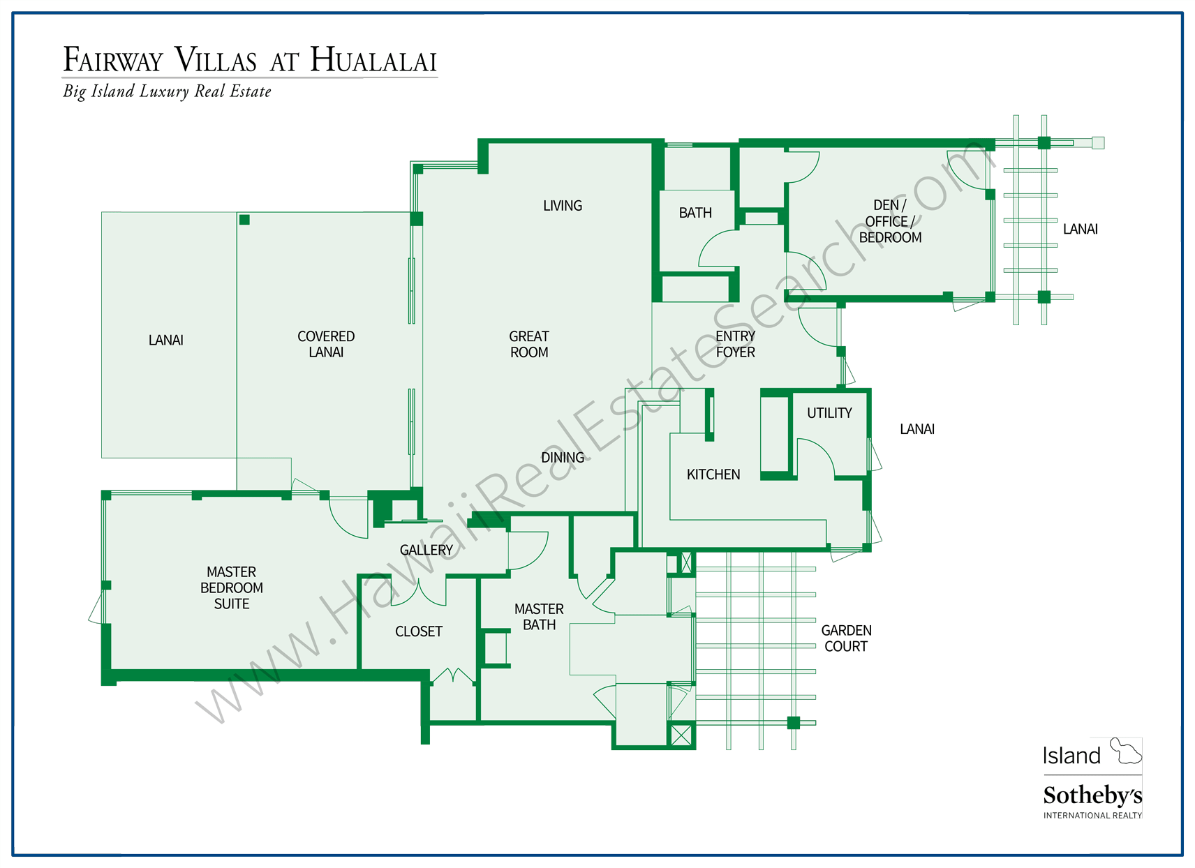 Fairway Villas at Hualalai Floor Plan